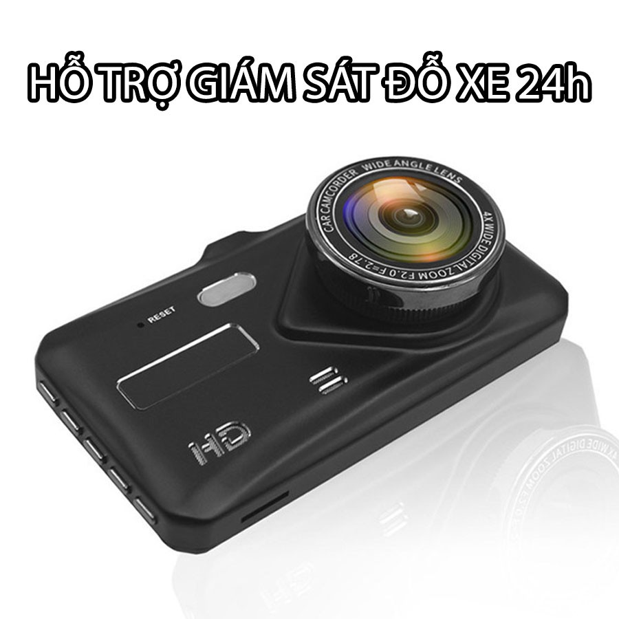 [MIỄN PHÍ GIAO HÀNG] Camera hành trình ô tô Ống kính kép 4 inch Car DVR 1080P (BẢO HÀNH 12 THÁNG) – BMCar – BM60