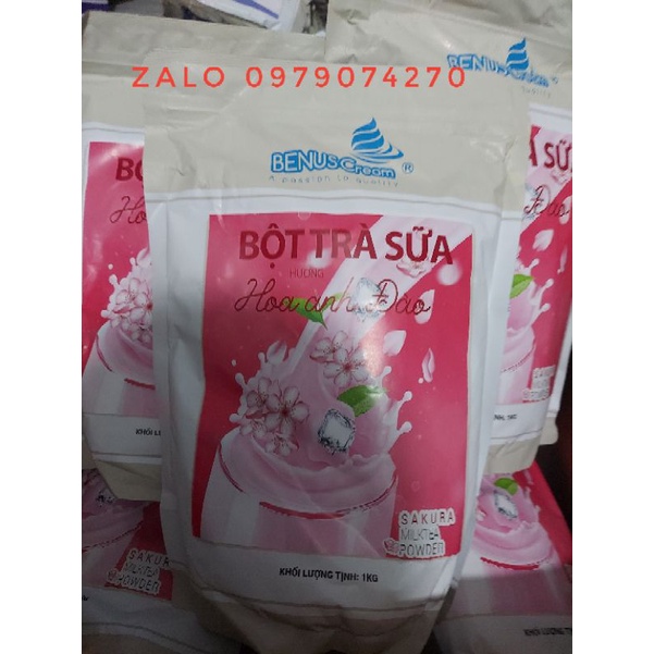 Bột trà sữa Hoa anh đào Benuscream túi trọng lượng 1kg giá chỉ120k