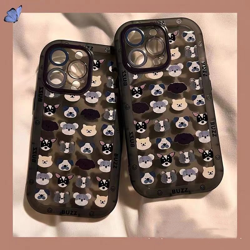 Ốp Điện Thoại TPU Silicon Mềm Trong Suốt Hình Dễ Thương Cho iPhone 12 13 SE2020 6 6S 7 8 Plus X XS XR 11 Pro Max