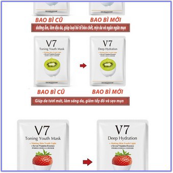 Mặt Nạ Giấy, Mặt Nạ V7 Dưỡng Da, Cấp Ẩm Toning Youth Mask nội địa Trung Bioaqua | BigBuy360 - bigbuy360.vn