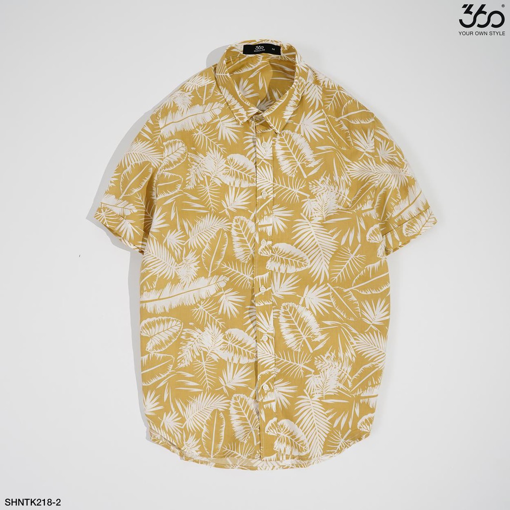 Áo sơ mi nam 360 BOUTIQUE ngắn tay họa tiết - SHNTK218 | BigBuy360 - bigbuy360.vn