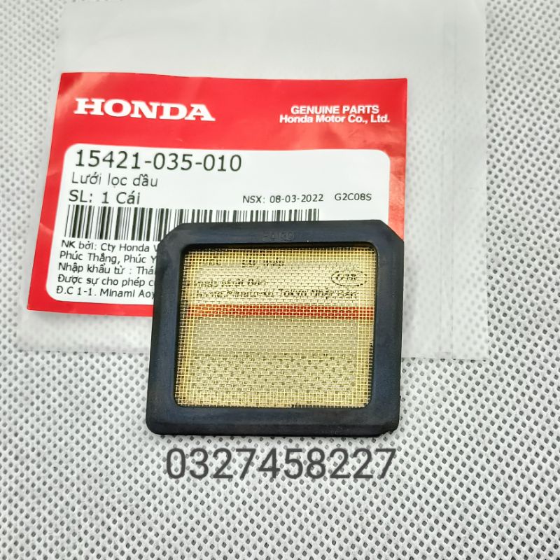 Tấm lưới lọc dầu, nhớt xe DREAM, WAVE, FUTURE... zin honda