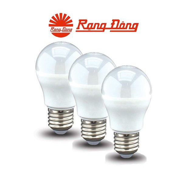 Bộ 3 Bóng đèn Led Bulb Rạng Đông A55N4/5W Vàng/ Trắng - Bảo hành 2 năm - Tiết kiệm điện bảo vệ mắt siêu sáng