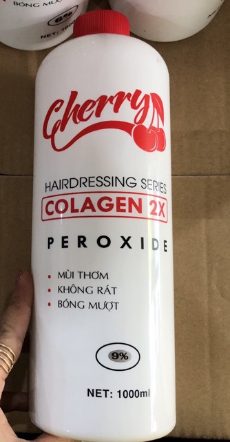 Oxy Collagen Cherry 1000ml mùi thơm, không rát, bóng mượt