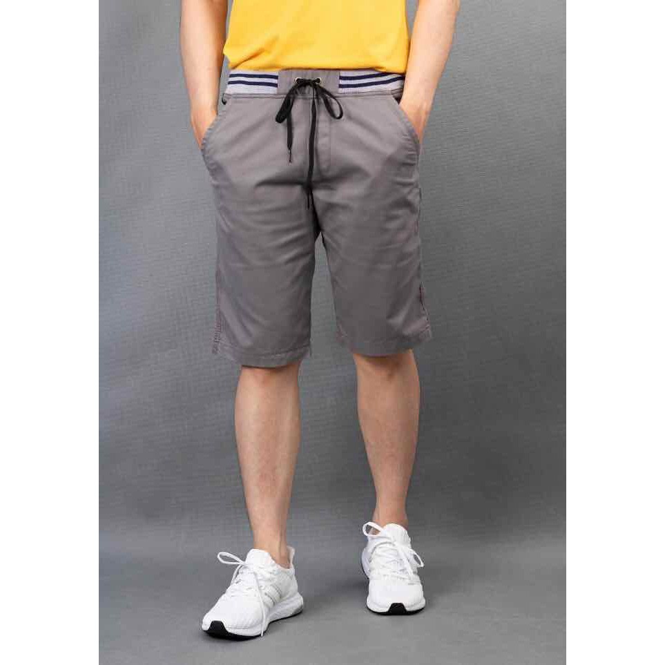 quần sọt kaki nam vải co giãn bo thun cao cấp
