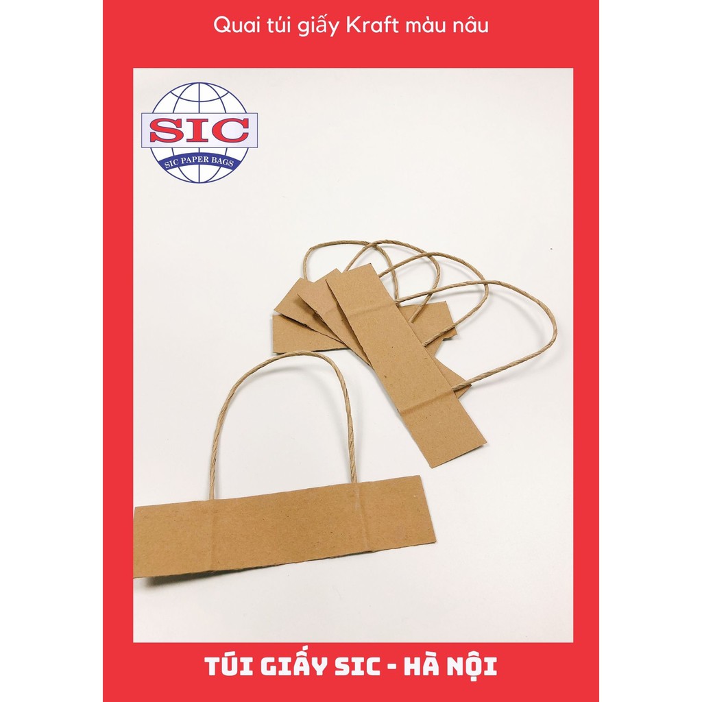 QUAI TÚI GIẤY KRAFT MÀU NÂU