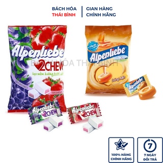 Kẹo Alpenliebe mềm trái cây cứng caramel hồng trà bười mật ong gói lớn 330g