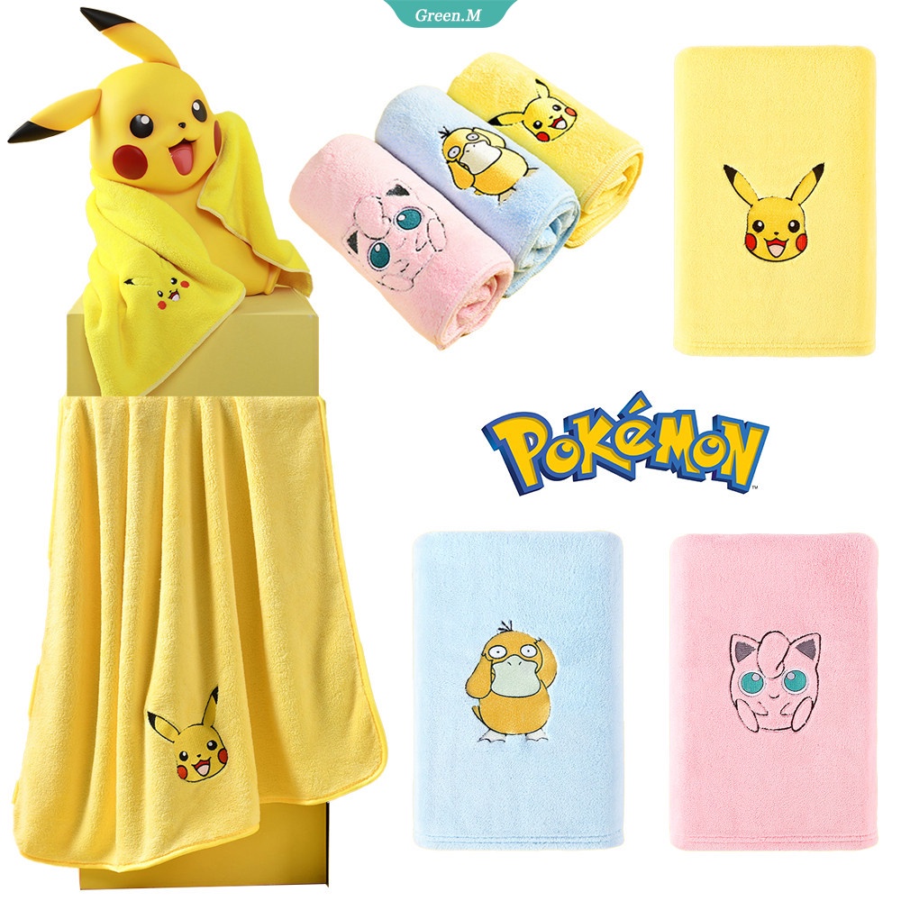 Khăn Lông Nhung Hình Pikachu Dễ Thương