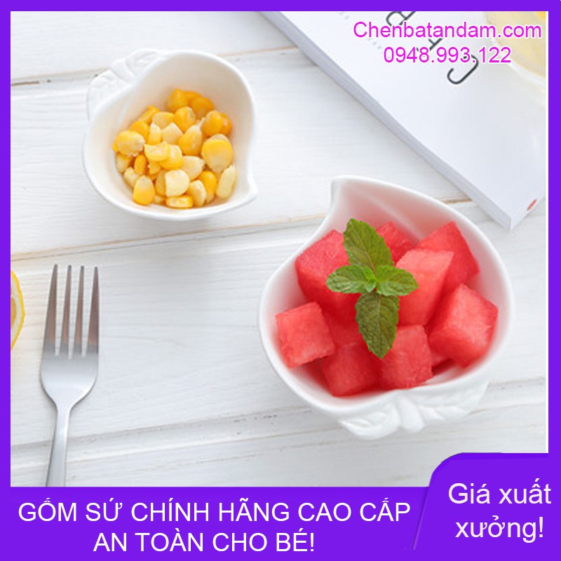 Bát ăn dặm hình trái đào