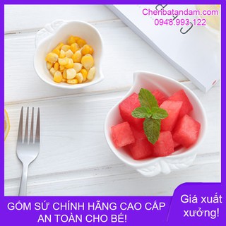 Bát ăn dặm hình trái đào