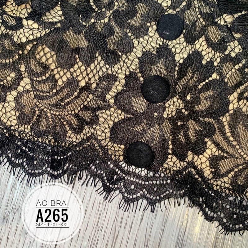 BIGSIZE Áo bra A265 Màu sắc: đen - trắng Msbigsize Chất liệu: vải ren