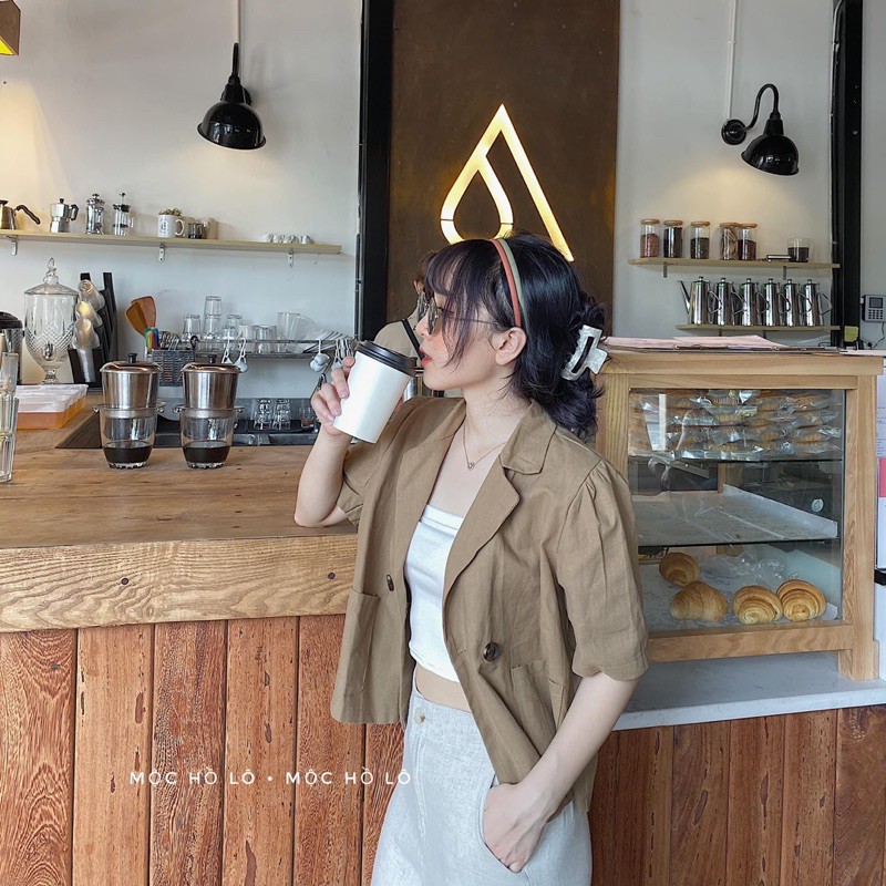 [Mã SR14MAY5 giảm 20K đơn 50K] áo vest cộc tay dáng lửng ( ảnh thật tự chụp ) | BigBuy360 - bigbuy360.vn