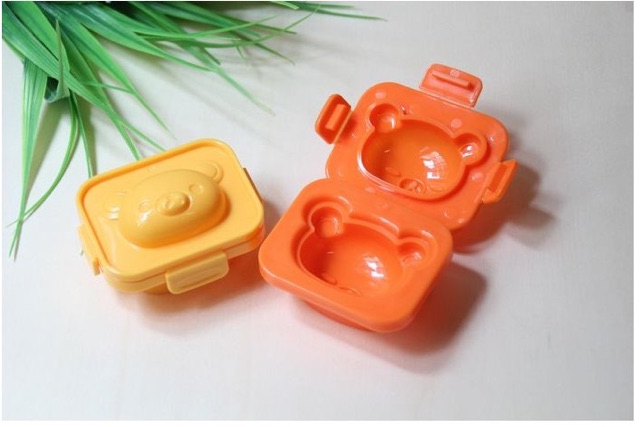 Set 2 khuôn ép cơm bento hình gấu Rilakkuma