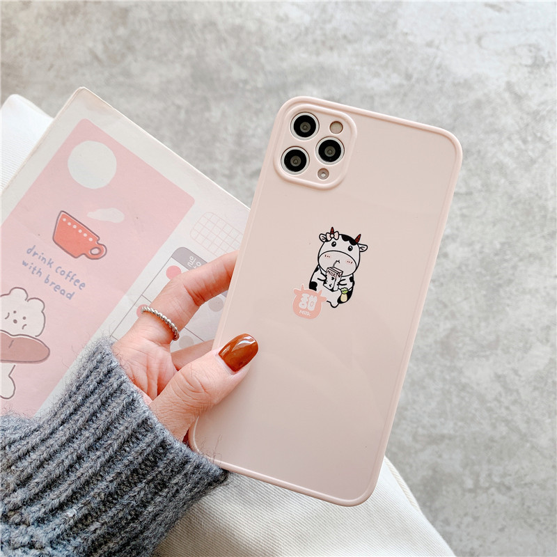 Ốp Lưng Nhám In Hình Chú Bò Đáng Yêu Cho Iphone 12 Pro Max 12mini 8plus 7plus Se 2020 Iphone 11 Pro Max Xsmax Xr Xs | BigBuy360 - bigbuy360.vn