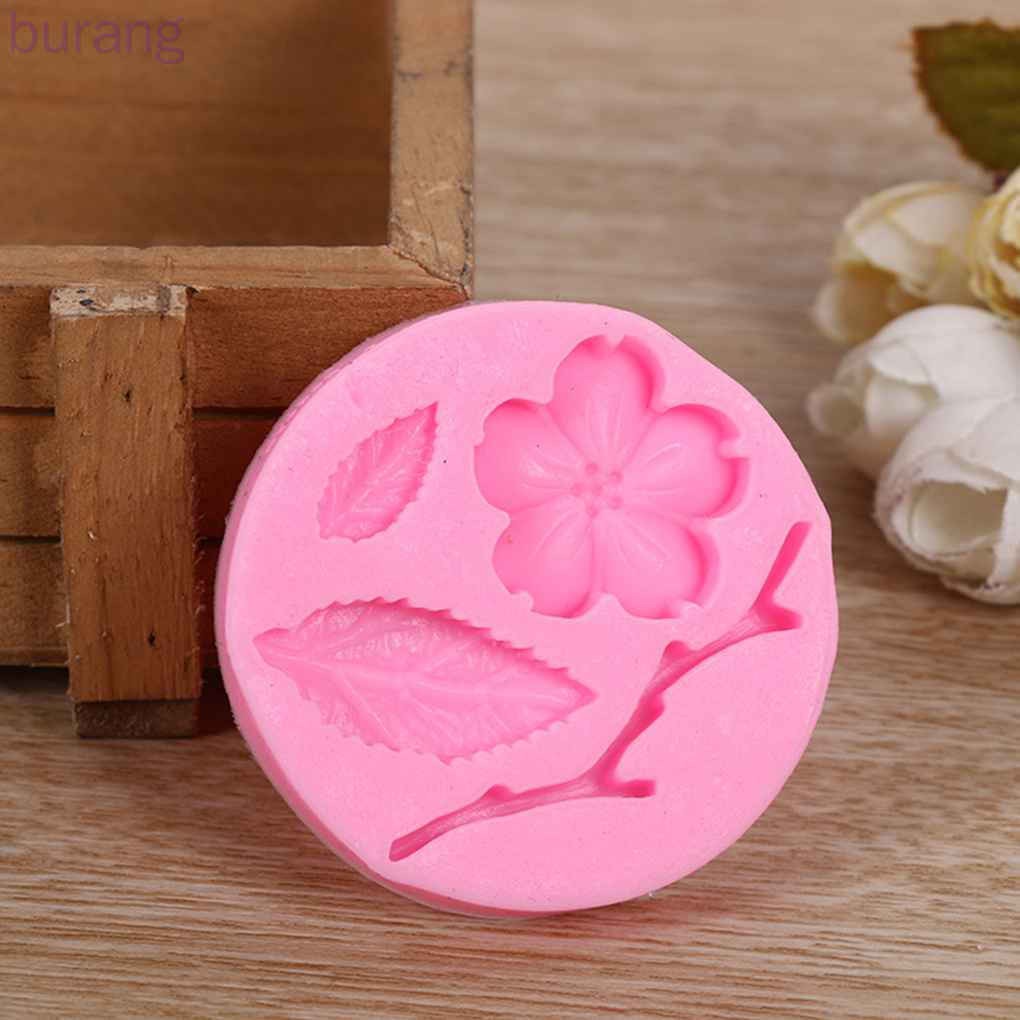 HANDMADE Khuôn Silicon Làm Bánh Đa Năng Tiện Dụng Hình Hoa Đào Xinh Xắn