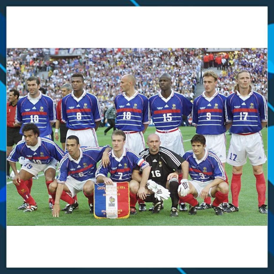 [ Sales Sốc ] Quần áo bóng đá đội tuyển Pháp 1998,áo đá bóng đẹp hàng thái lan cao cấp ་