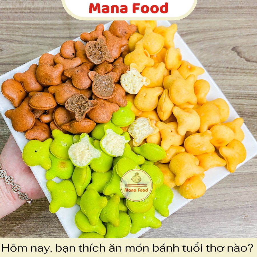 450G Bánh Gấu Mix 3 Vị Mana Food | Bánh gấu chocolate, bánh gấu chùm ngây, bánh gấu vị tuổi thơ