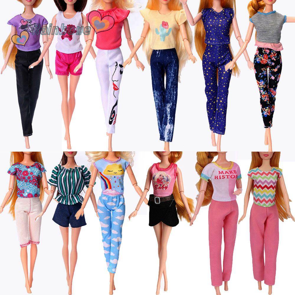 RAINBOW 30cm Casual Wear Doll Accessories Dolls Dress Kids Gift Toy Girl Clothes