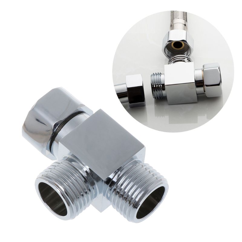 Van Nối Ống Nước Hình Chữ T G1 / 2 3 Chiều Cho Vòi Xịt Toilet