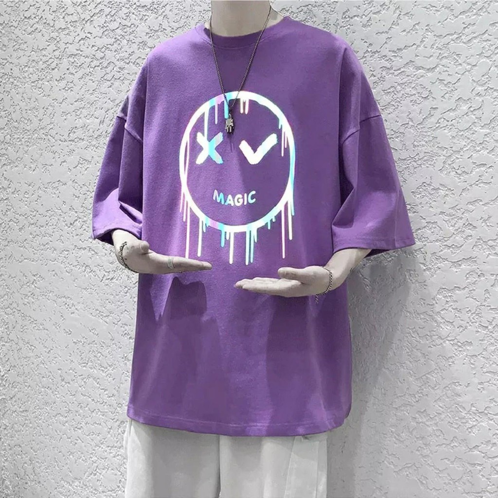 Áo thun Stee Phản quang 7 màu MAGIC Unisex