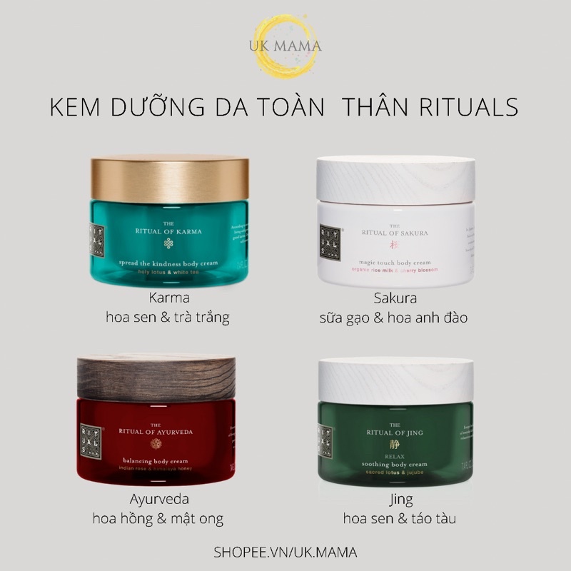 Kem dưỡng da toàn thân Rituals 220ml