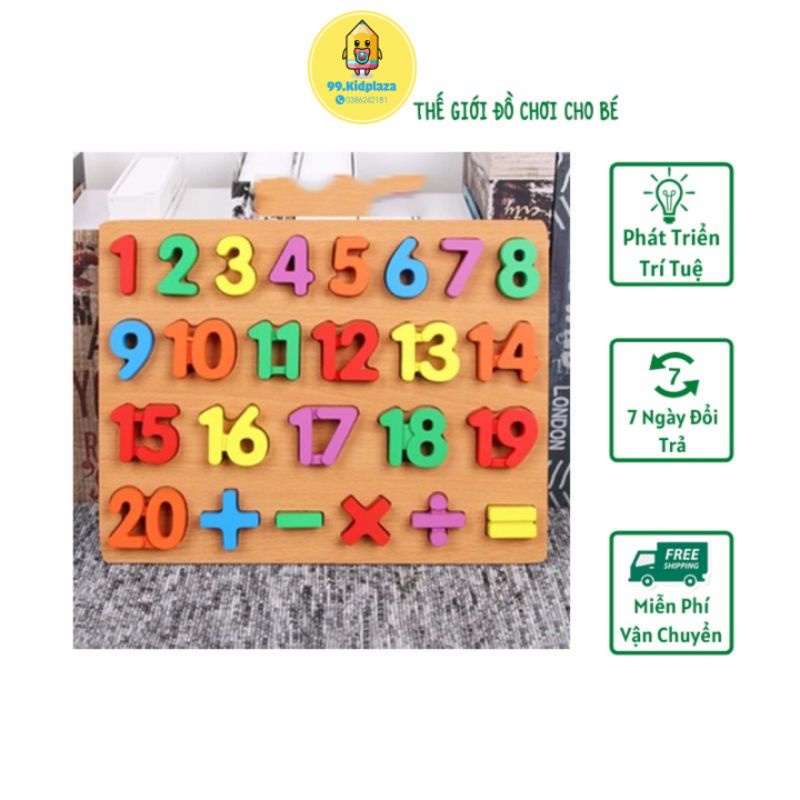 Bảng chữ cái gỗ,chữ số gỗ