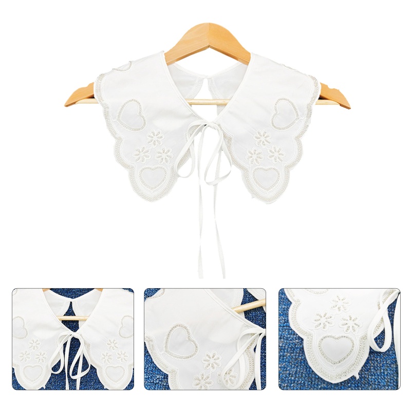 Khăn Choàng Cổ Thêu Hoa Đính Hạt Có Thể Tháo Rời Cho Búp Bê Nữ