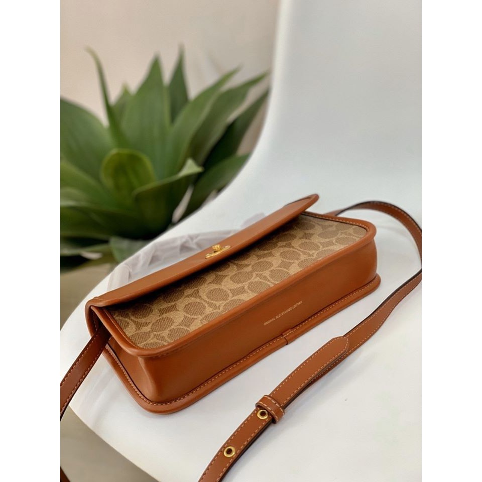 TÚI XÁCH Coach authentic ✨ Turnlock Clutch Crossbody Bag f1980-129 ✨✨‼️