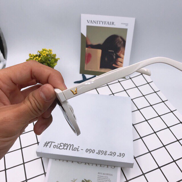 Kính mát nam nữ gọng tròn chống tia UV phong cách Ulzzang đẹp giá rẻ đi biển HANASO 010