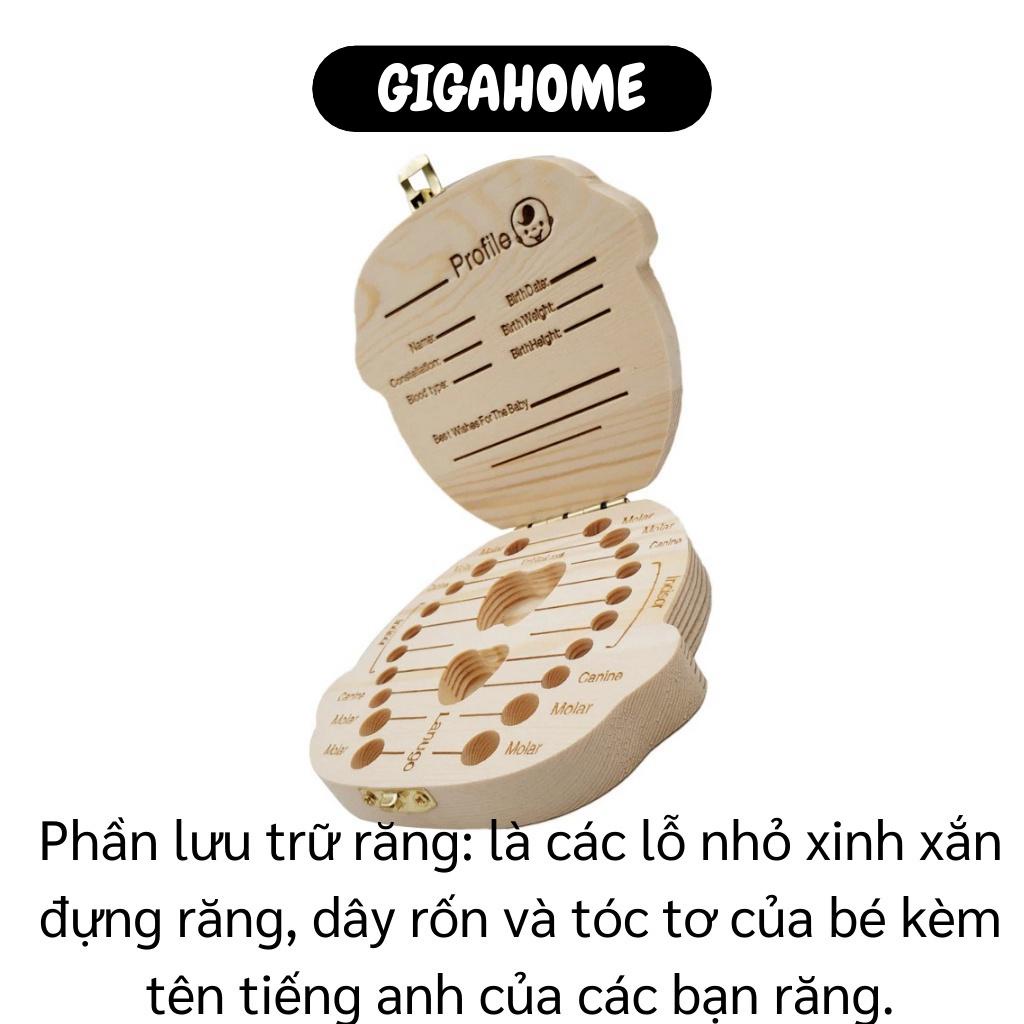 Hộp Đựng Răng Sữa GIGAHOME Khay Lưu Trữ, Cất, Bảo Quản Răng Cho Bé, Giữ Kỉ Niệm Đáng Nhớ 4114