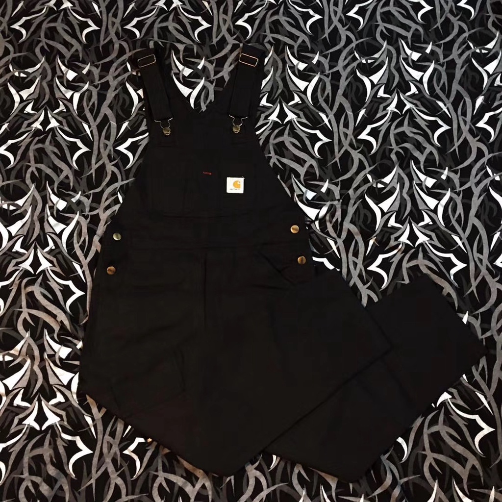 BYXI carhartt Carhart suspender pants loose jeans overalls straight pants couple fashion casual men and women 2021