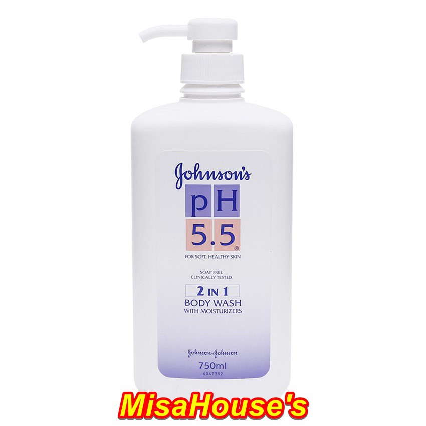 Sữa tắm 2 trong 1 Johnson's pH5.5 750ml