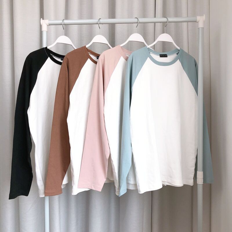 [Mã SKAMCLU7 giảm 10% Tối Đa 50K đơn 0Đ] Áo thun nam nữ dài tay Raglan - Áo thun dài tay Unisex form rộng Local Brand | BigBuy360 - bigbuy360.vn