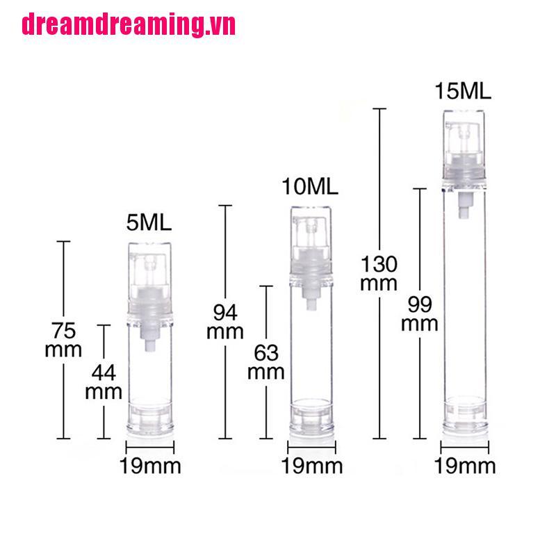 (Hàng Mới Về) 1 Lọ Rỗng Đựng Mỹ Phẩm 5 / 10 / 15ml