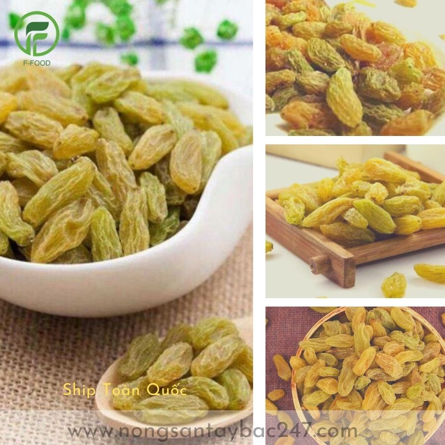 Nho Khô Sấy Không Đường Raisins, Nguyên Vị 250Gram - Nho Khô Hữu Cơ Tự Nhiên