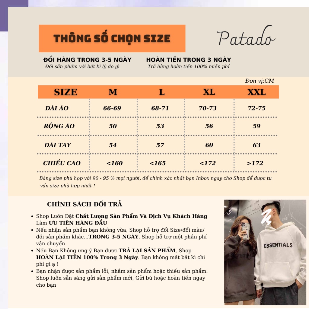 Áo hoodie essentials áo hoodie nỉ bông nam nữ cao cấp in essential có mũ dài tay top xu hướng 2022 | BigBuy360 - bigbuy360.vn