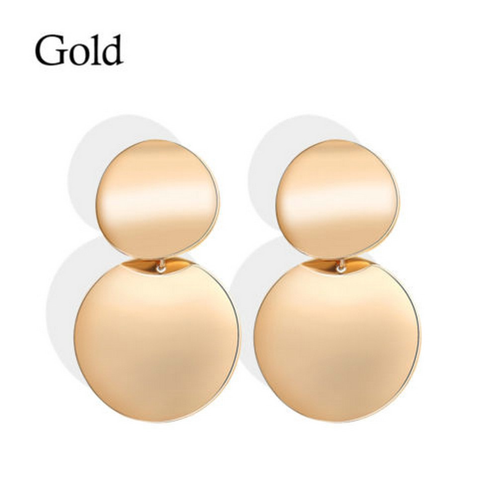 Hoa tai dáng dài hình tròn lồng vào nhau thời trang dành cho nữ