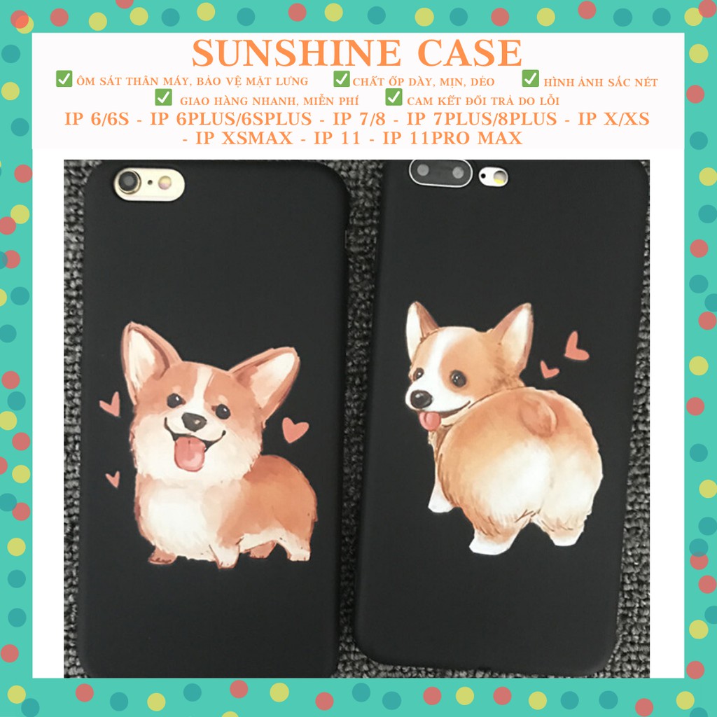 Ốp iphone - Corgi dog dễ thương VM080-6/6s-6p/6sp-7/8-7p/8p-x/xs-xs max-11-11promax