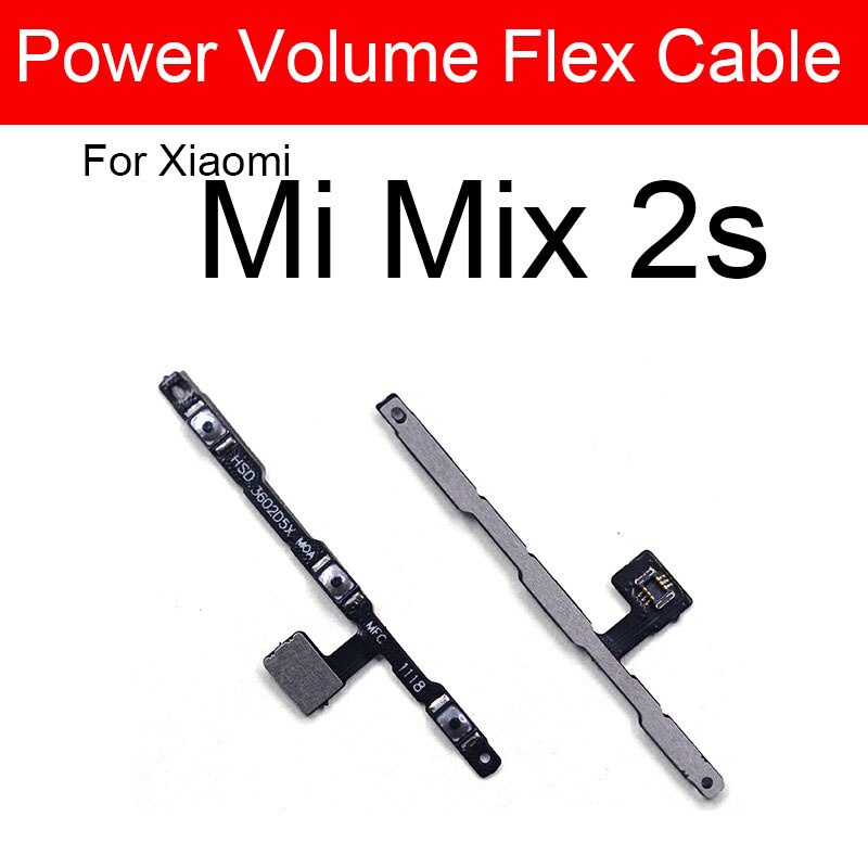 Cáp Flex Âm Lượng Và Nút Bấm Cho Xiaomi Redmi Mi A1 A2 A3 5x 6 6x Cc9E Note Max Mix 2 2s 3 Lite Pro
