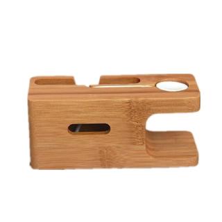 Dock sạc bằng tre cho Apple Watch iPhone