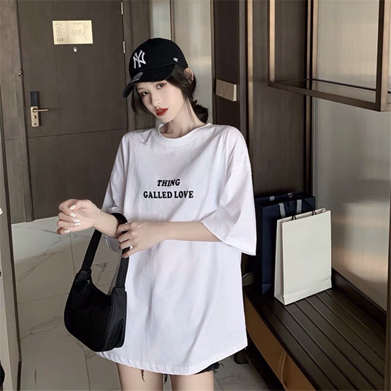 Áo Thun Nữ form rộng, Áo phông nữ dáng rộng mốt dấu quần | BigBuy360 - bigbuy360.vn