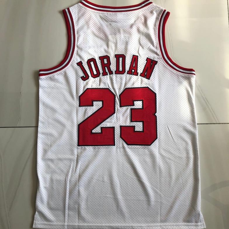 Áo Bóng Rổ Thêu Họa Tiết NBA Chicago Bulls 23 95-96 New