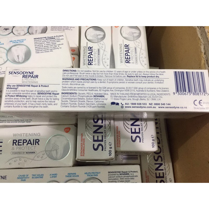 Kem đánh răng Sensodyne Úc Repair & Protect– Phục hồi răng nhạy cảm