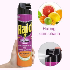 Bình xịt côn trùng Raid 600ml chai lớn, nhỏ, bình xịt kiến gián