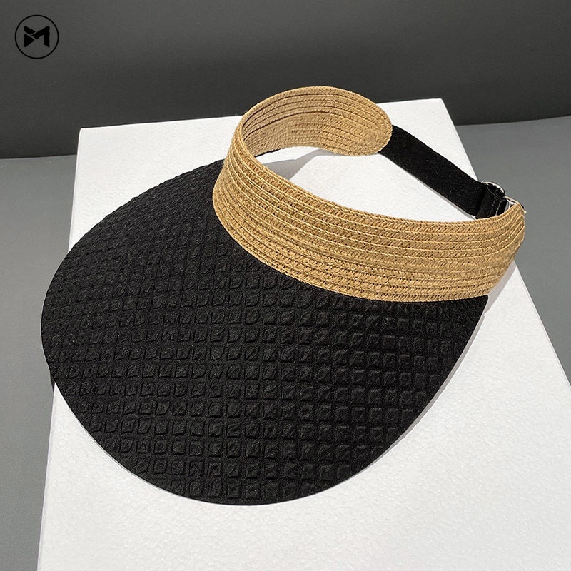 Mũ Rộng Vành Hở Chóp Có Thể Điều Chỉnh Phong Cách Hàn Quốc Thời Trang Đi Biển Cho Nữ