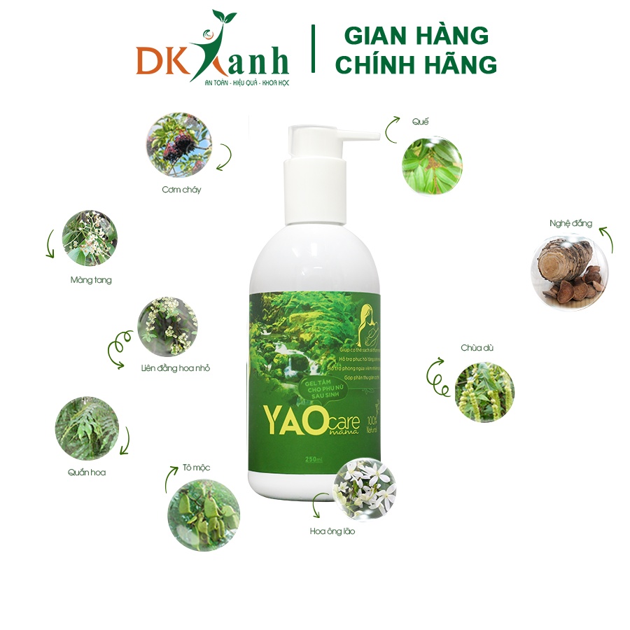 Gel tắm thảo dược cho mẹ Yaocare Mama Gel - DK Pharma 250ml