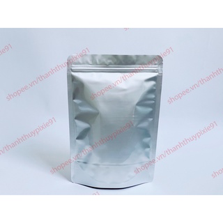 100gram túi zip 2 mặt bạc