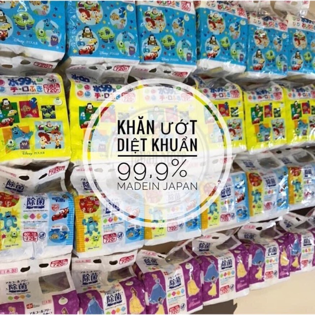 [TIẾT KIỆM - AN TOÀN] Khăn ướt diệt khuẩn LEC 99,9% vi khuẩn, an toàn cho bé sơ sinh [ HÀNG NỘI ĐỊA NHẬT]