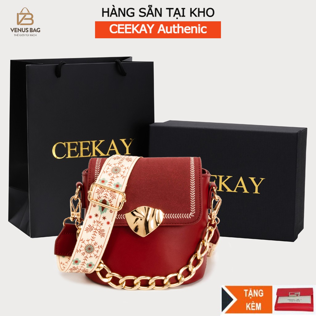 Ceekay-Túi xách nữ, túi đeo chéo nữ da PU cao cấp kiểu dáng Âu Mỹ Size 20 Venus Bag - CK09
