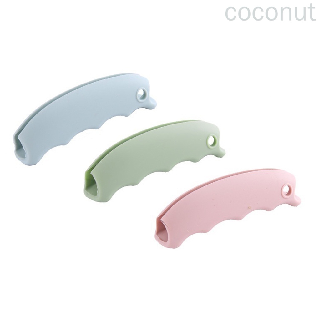 Set 2 Quai Xách Túi Mua Sắm Bằng Silicon Chống Trượt Tiện Dụng